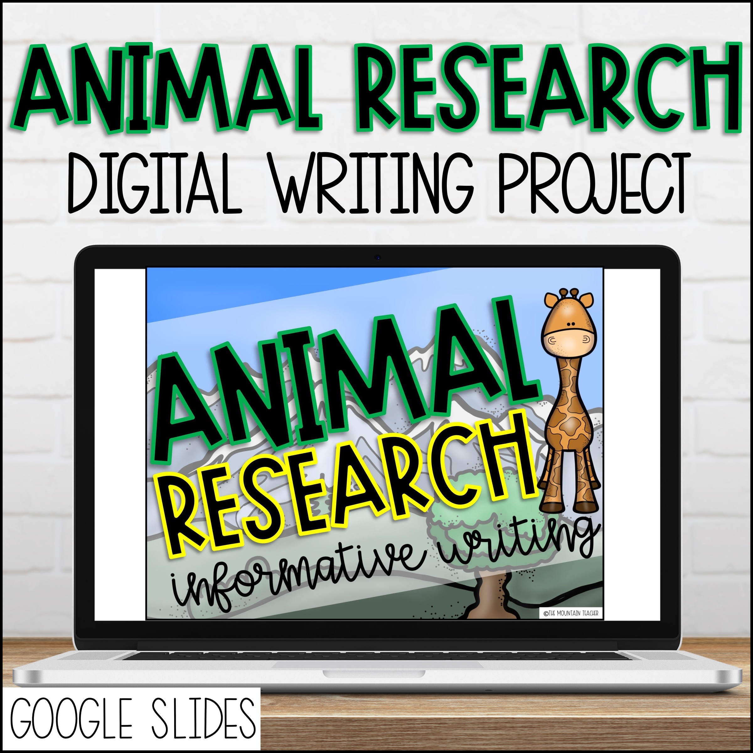 Animal Research Project | Google Slides Informative Writing Prompt with Videos