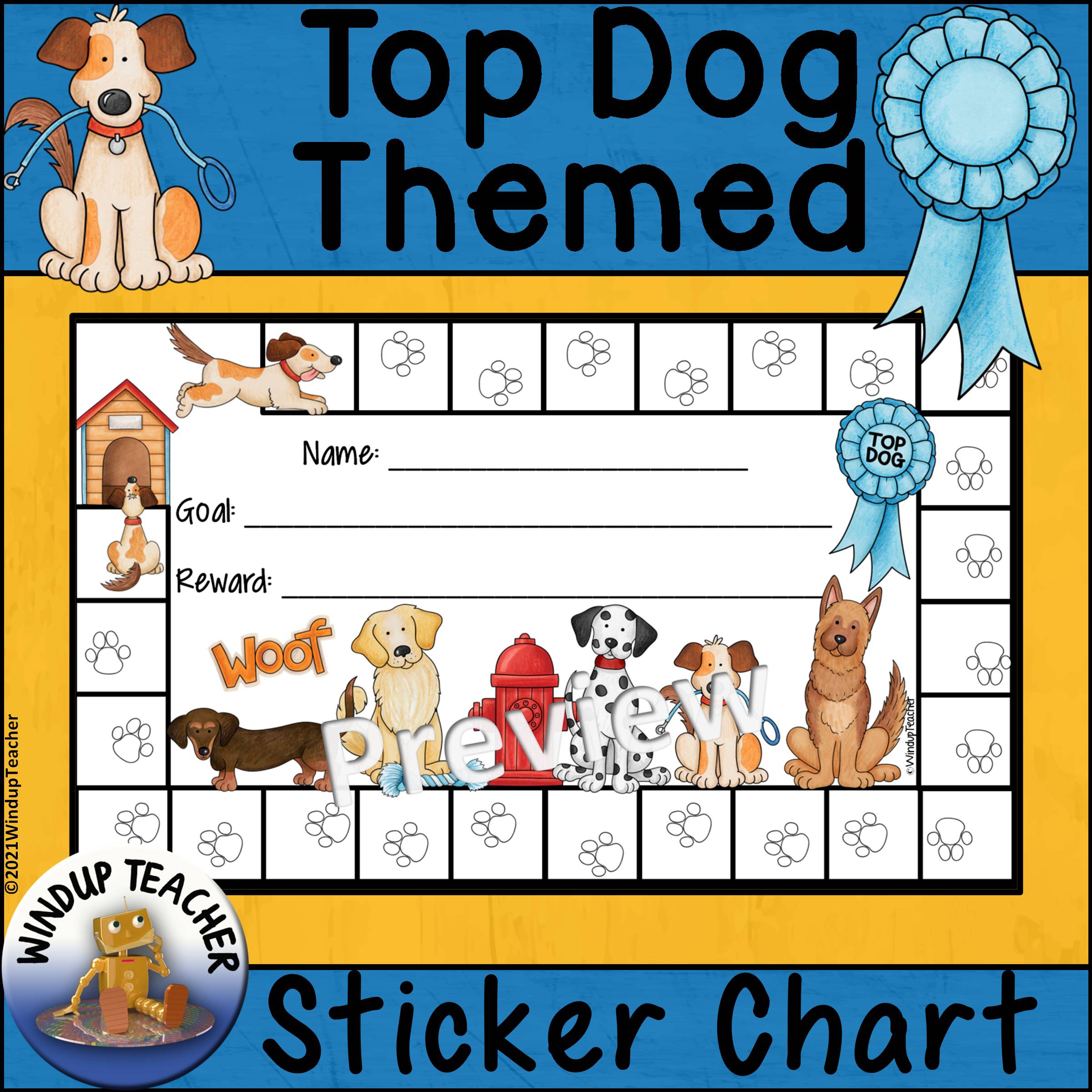 Dog Sticker Charts