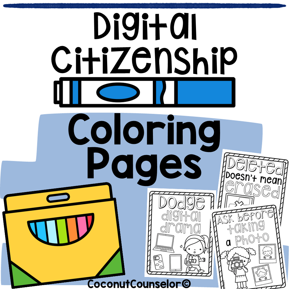 Digital Citizenship Coloring Pages
