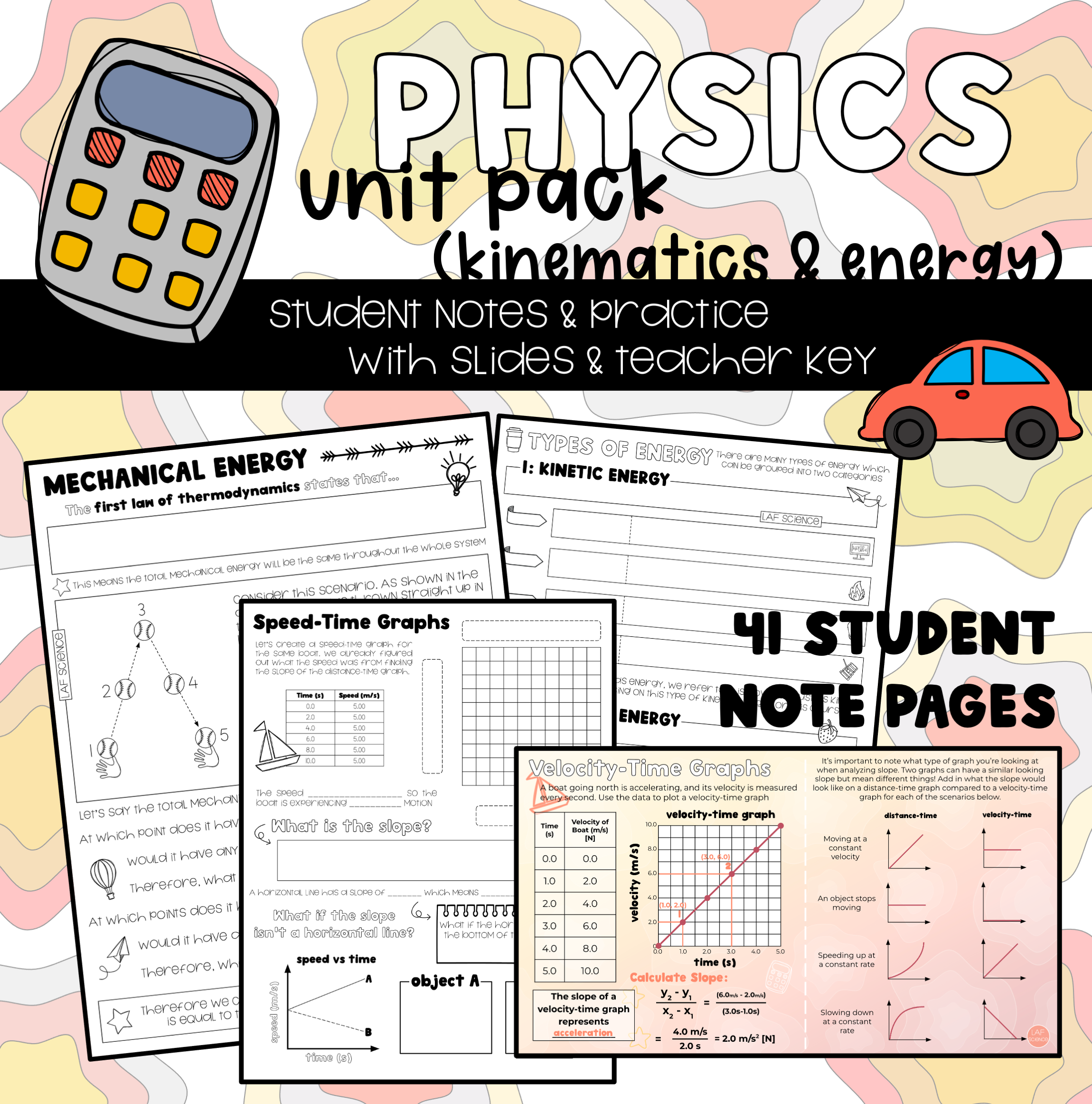 Physics Unit Pack (Alberta Science 10 Curriculum)