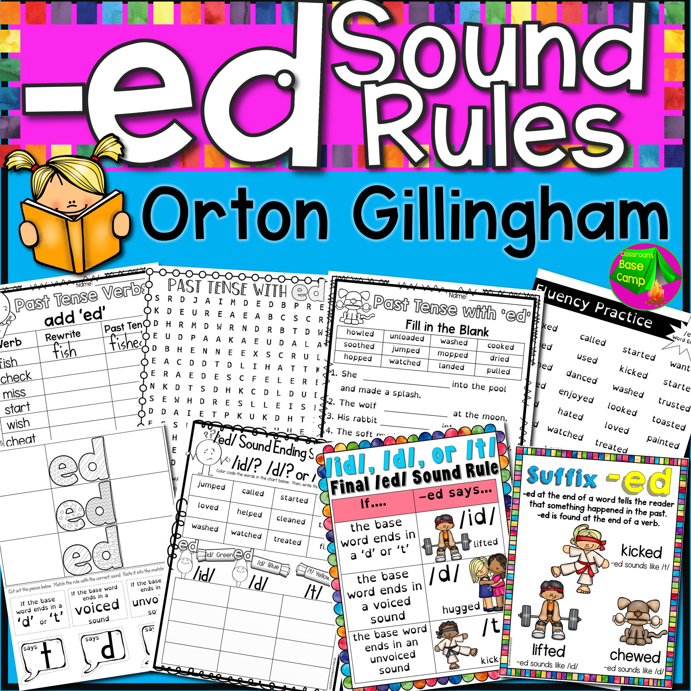 3 Sounds of ED - Orton Gillingham (ED Sounds Ending)
