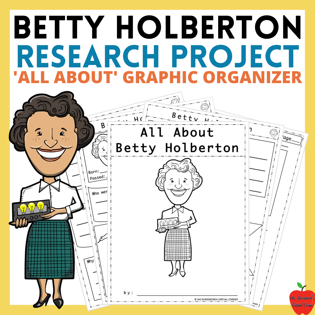 Betty Holberton All-About Research Project Graphic Organizer | Biography