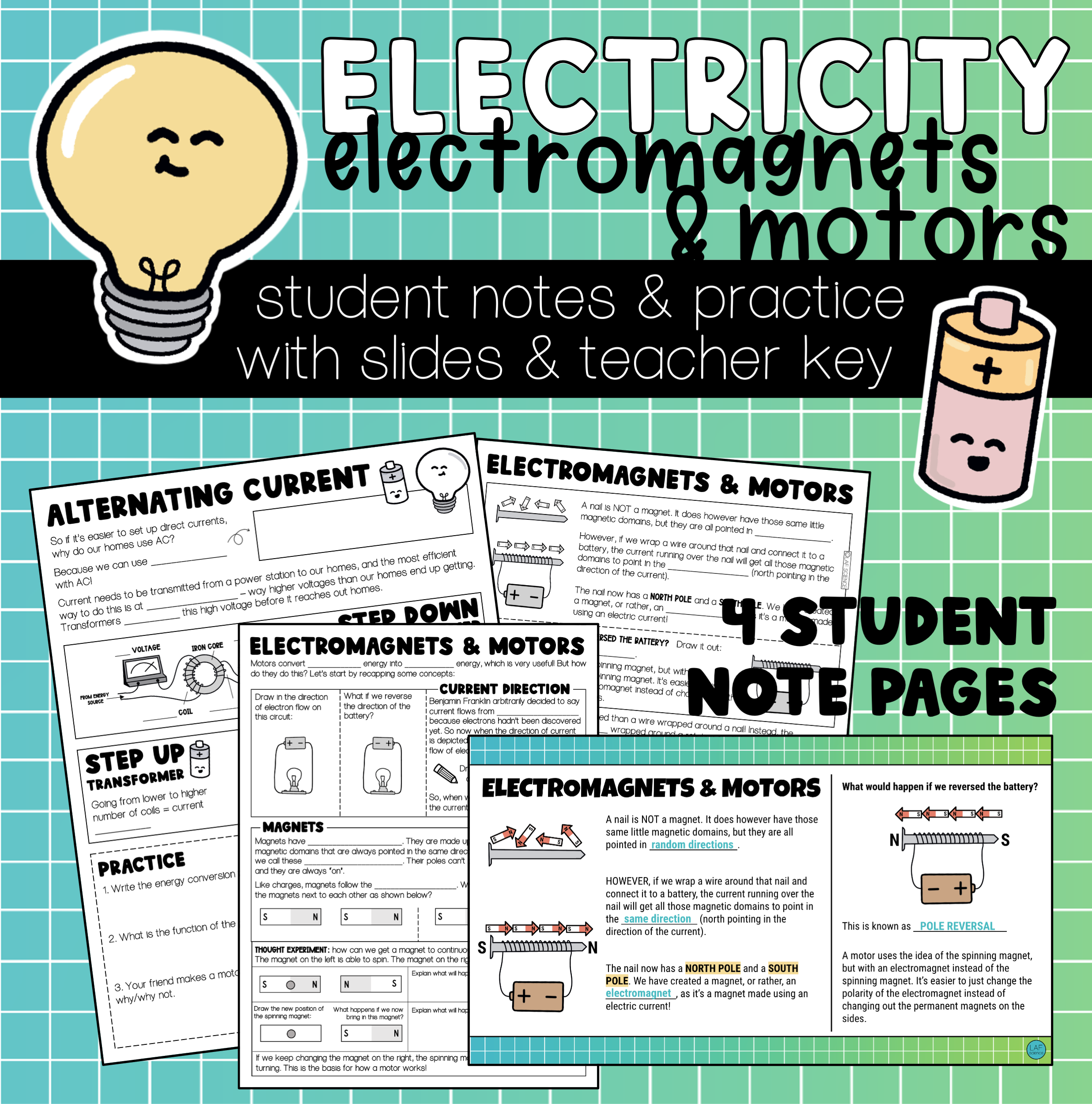 Electromagnets and Motors Notes & Practice