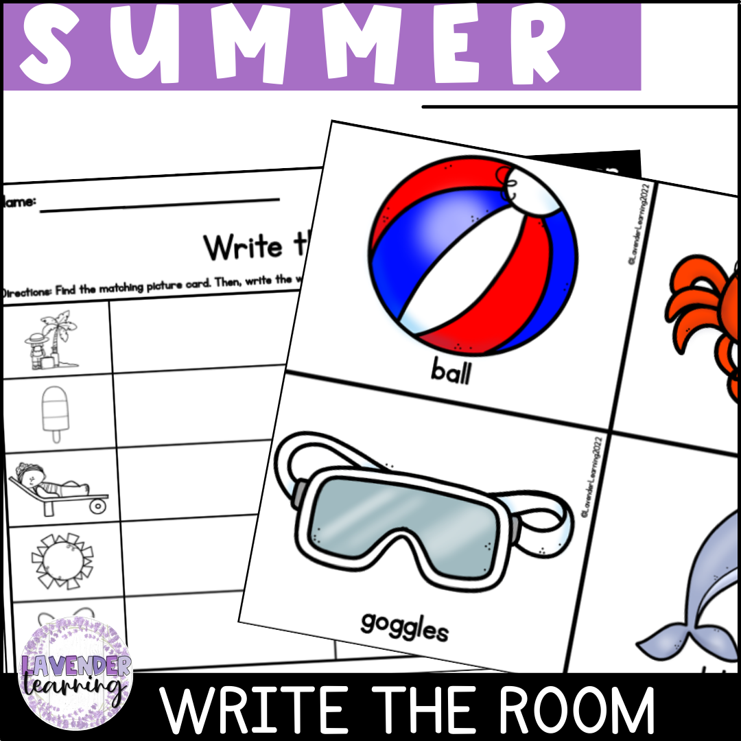 Summer Write the Room