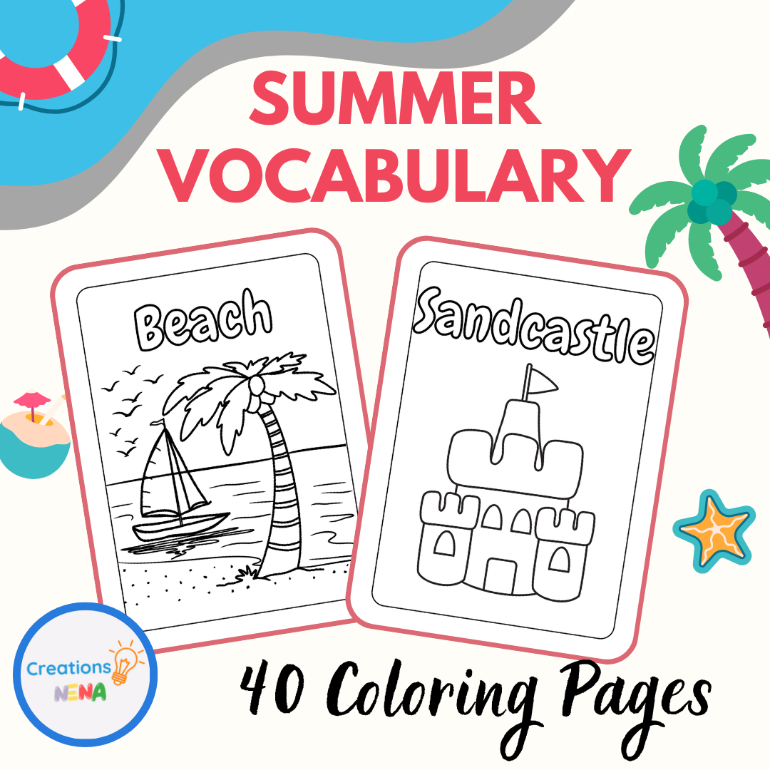 Summer Coloring Sheets.
