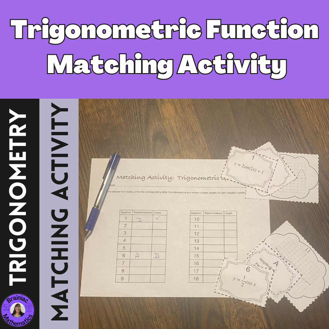 Trigonometric Function Matching Activity