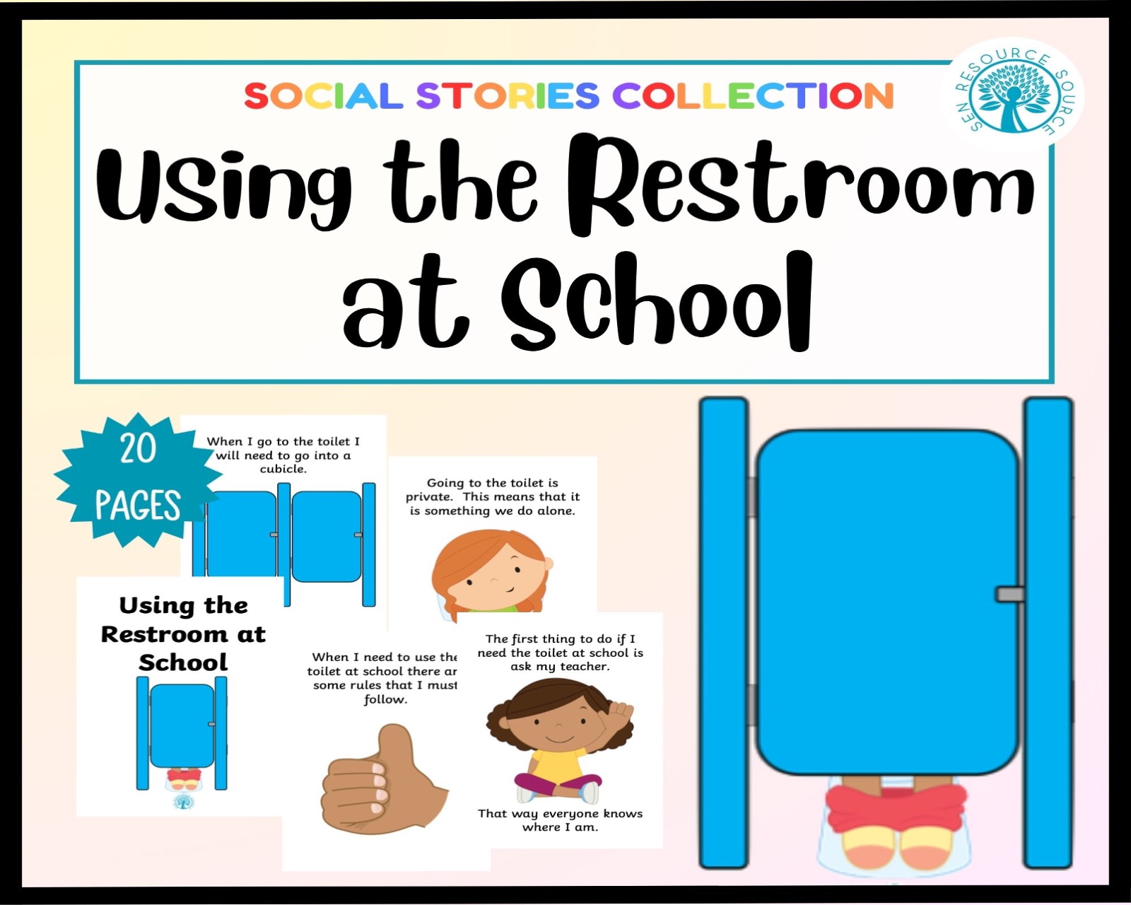 Using the Restrooms at School Social Story