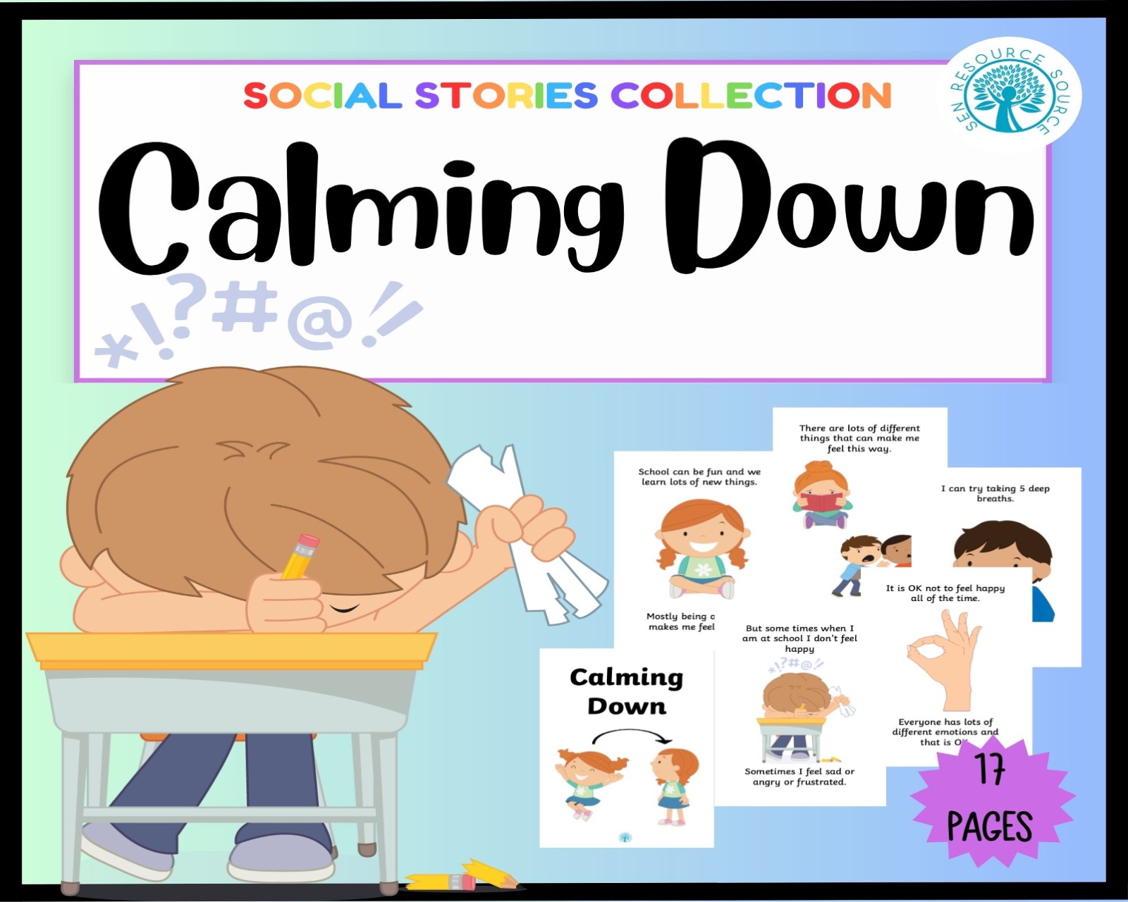 Calming Down Social Story