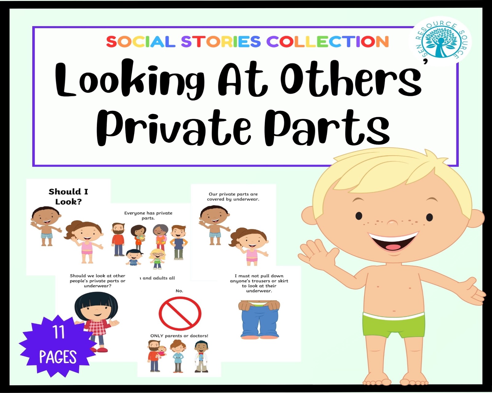 Looking at Others’ Private Parts Social Story