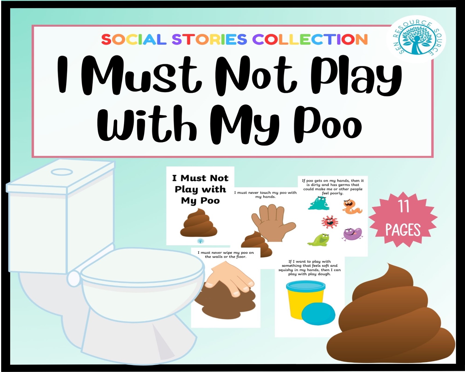 I Must Not Play With My Poo Social Story