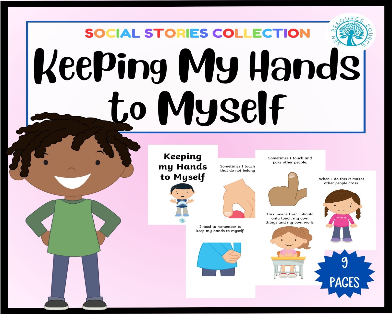 Keeping My hands To Myself Social Story