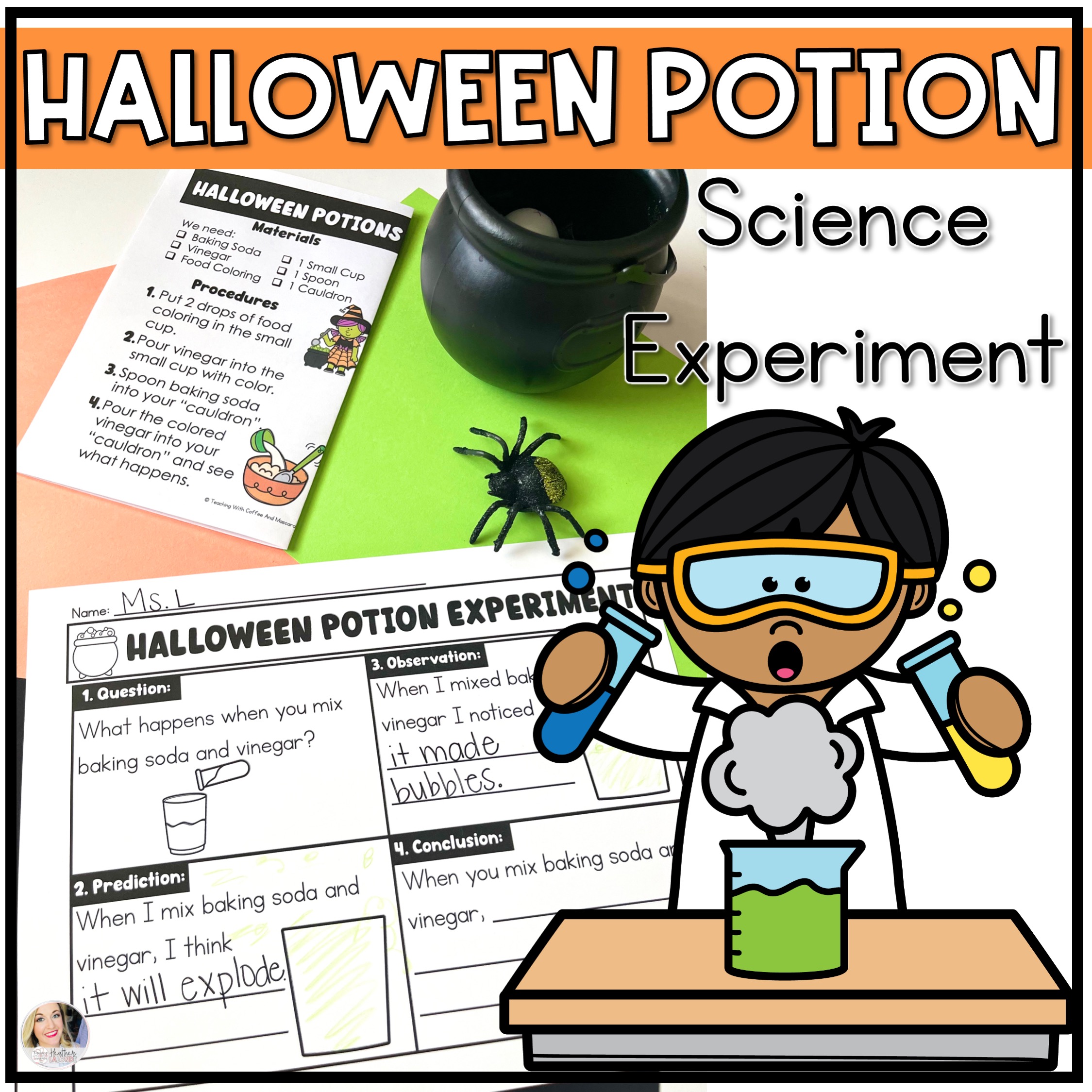 Witches Brew Experiment - Halloween Science Activity Experiment Witches Brew