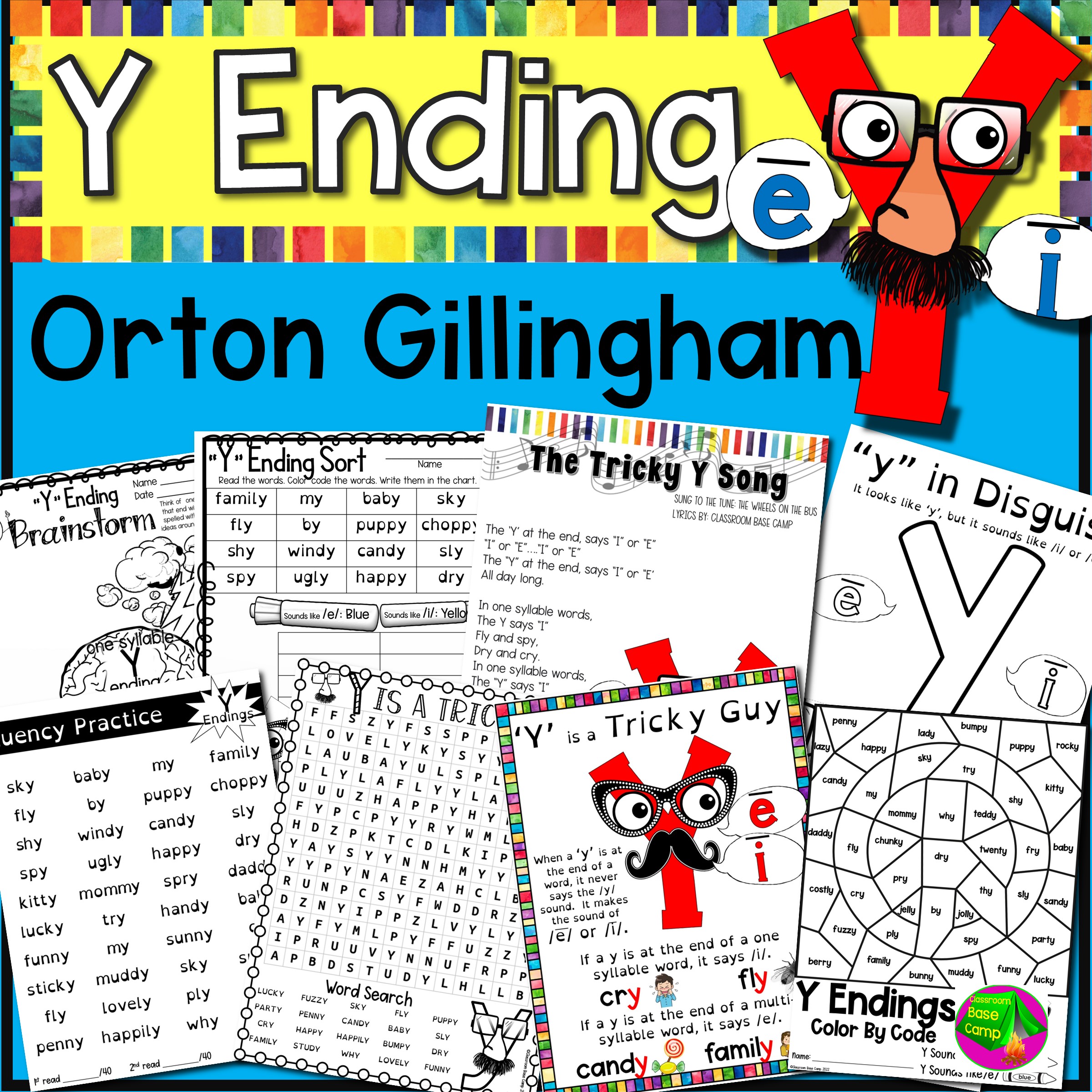 The Sounds of Y - Y Ending Rules Orton Gillingham