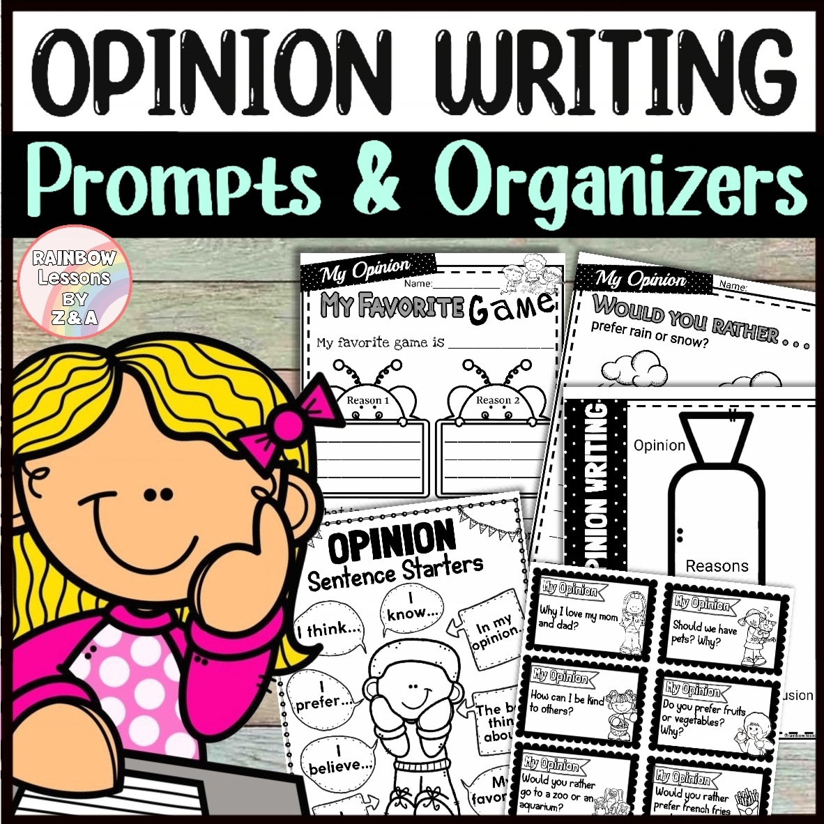 Opinion Writing Graphic Organizers Writing Prompts